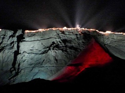 Masada light show, March 2016